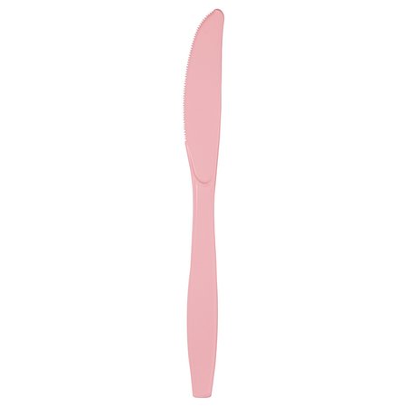TOUCH OF COLOR Classic Pink Plastic Knives, 7.5", 288PK 010577